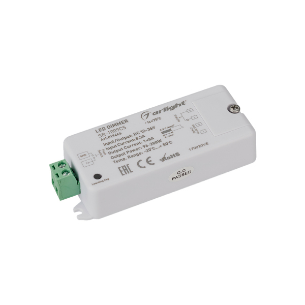 Диммер SR-1009CS (12-36V, 96-288W) (ARL, IP20 Пластик, 3 года)
