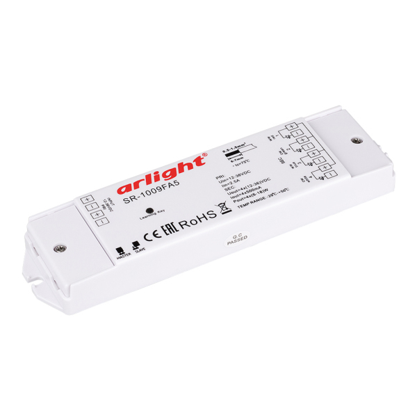 Контроллер тока SR-1009FA5 (12-36V, 4x500mA) (ARL, IP20 Пластик, 3 года)
