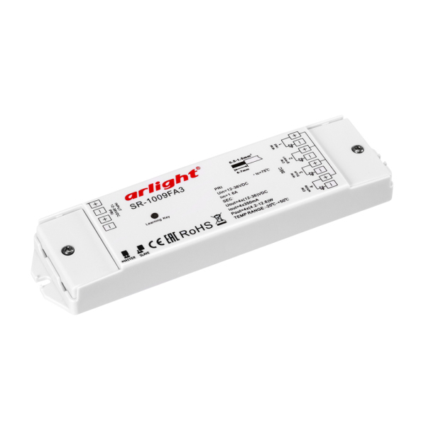 Контроллер тока SR-1009FA3 (12-36V, 4x350mA) (ARL, IP20 Пластик, 3 года)