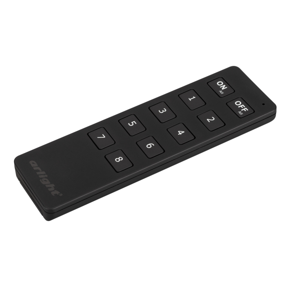 Пульт SMART-R8-DIM (8 зон, 2.4G) (ARL, IP20 Пластик, 5 лет)