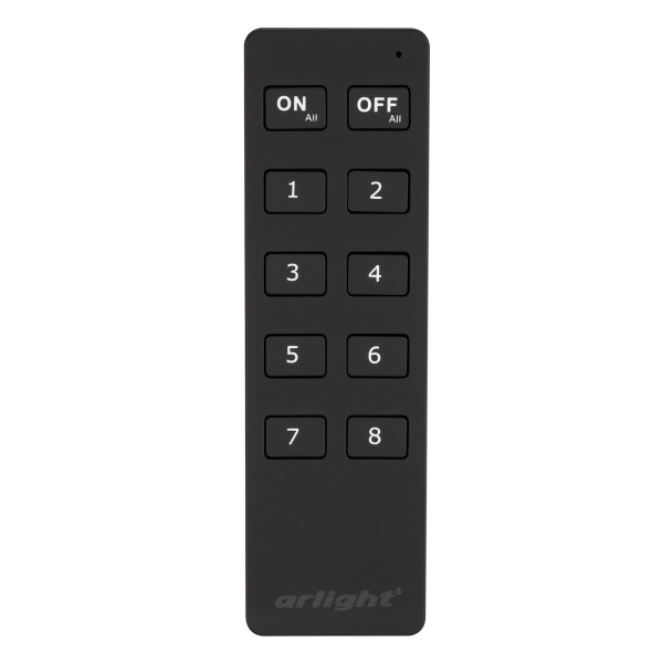 Пульт SMART-R8-DIM (8 зон, 2.4G) (ARL, IP20 Пластик, 5 лет)