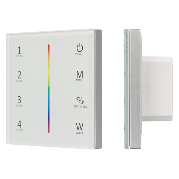 Панель Sens SMART-P22-RGBW White (12-24V, 4x3A, 2.4G) (ARL, IP20 Пластик, 5 лет)