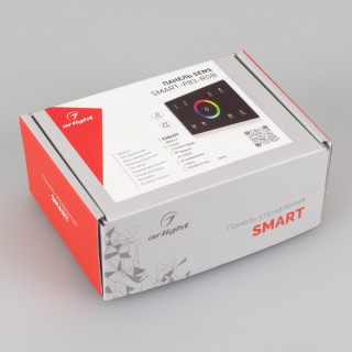 Панель Sens SMART-P83-RGB Black (230V, 4 зоны, 2.4G) (ARL, IP20 Пластик, 5 лет)