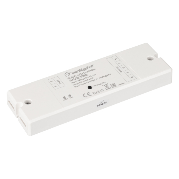 Контроллер SR-2839W White (12-24 В,240-480 Вт,RGBW,ПДУ сенсор)) (ARL, IP20 Пластик, 1 год)