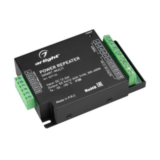 Контроллер SMART-MINI-RGB-SET (12-24V, 3x1.5A, ПДУ 24кн, IR) (ARL, IP20 Пластик, 5 лет)