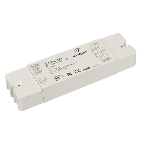 Контроллер ARL-4022-SIRIUS-RGBW (12-24V, 4x6A, RF) (ARL, IP20 Пластик, 2 года)