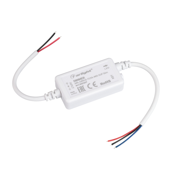 Диммер ARL-SIRIUS-TUYA-MIX-SUF Slim (12-24V, 2x3A, 2.4G) (ARL, IP20 Пластик, 3 года)