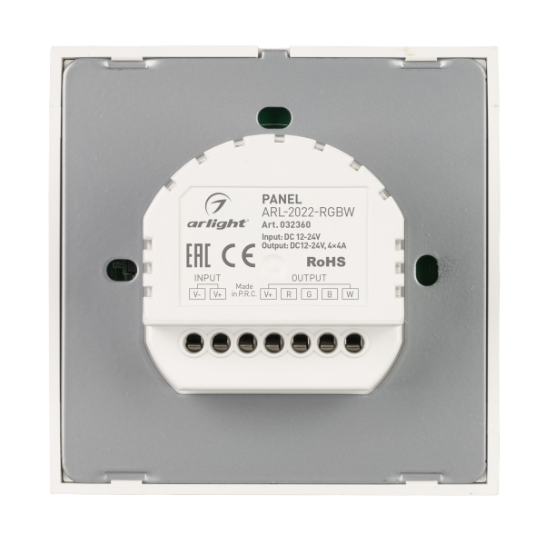 Панель ARL-2022-RGBW (12-24V, 4x4A, Sens) (ARL, IP20 Пластик, 3 года)