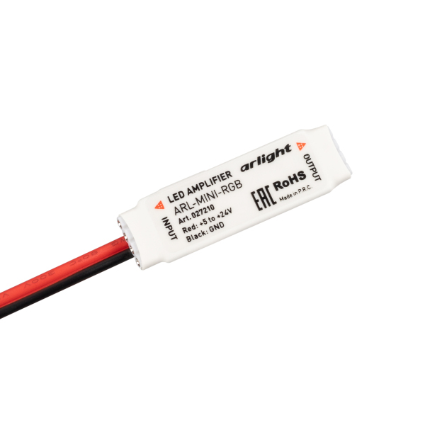 Усилитель ARL-MINI-RGB (5-24V, 3x2A) (ARL, IP20 Пластик, 1 год)