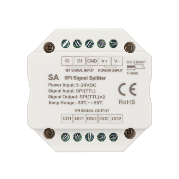 Усилитель SMART-SPI (12-24V, 2 output) (ARL, IP20 Пластик, 5 лет)