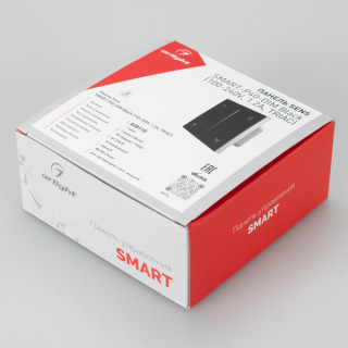 Панель SMART-P36-DIM-IN Black (230V, 1.2A, TRIAC, Sens, 2.4G) (ARL, IP20 Пластик, 5 лет)