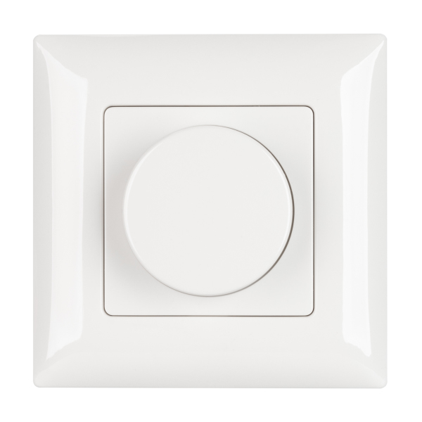 Панель SMART-P14-DIM-P-IN White (230V, 1.5A, 0/1-10V, Rotary, 2.4G) (ARL, IP20 Пластик, 5 лет)