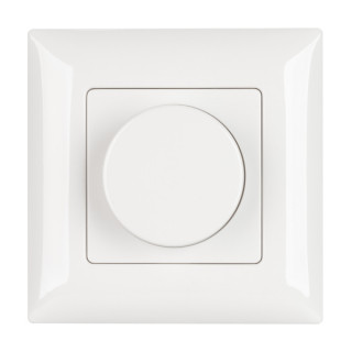 Панель SMART-P14-DIM-P-IN White (230V, 1.5A, 0/1-10V, Rotary, 2.4G) (ARL, IP20 Пластик, 5 лет)