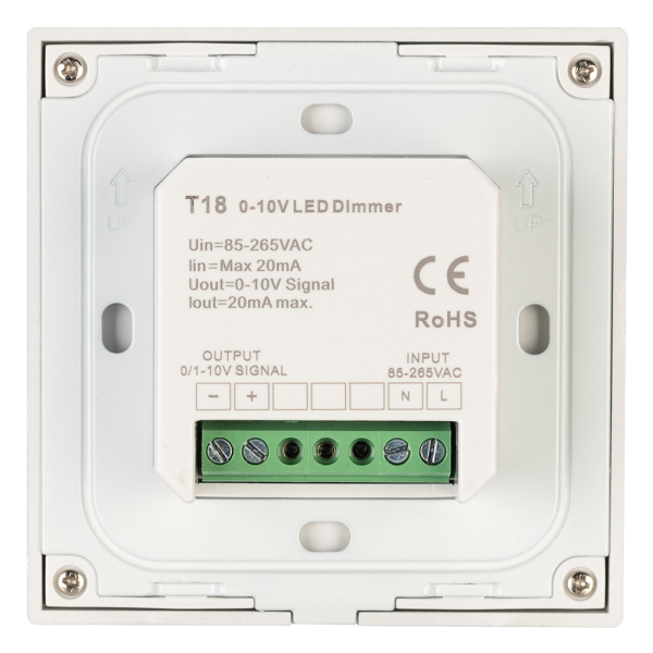 Панель SMART-P35-DIM-IN White (230V, 0-10V, Sens, 2.4G) (ARL, IP20 Пластик, 5 лет)