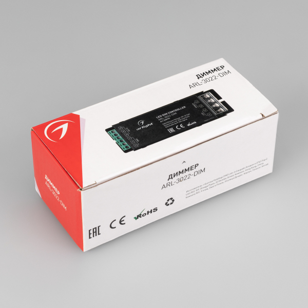 Диммер ARL-3022-DIM (12-24V, 1x25A, 0-10V) (ARL, IP20 Металл, 2 года)