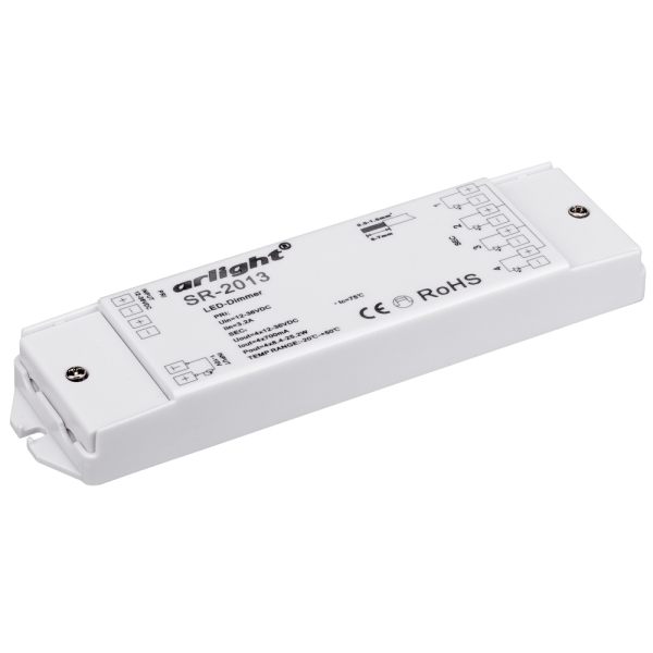 Диммер SR-2013 (12-36V, 4x700mA, 1-10V) (ARL, IP20 Пластик, 3 года)