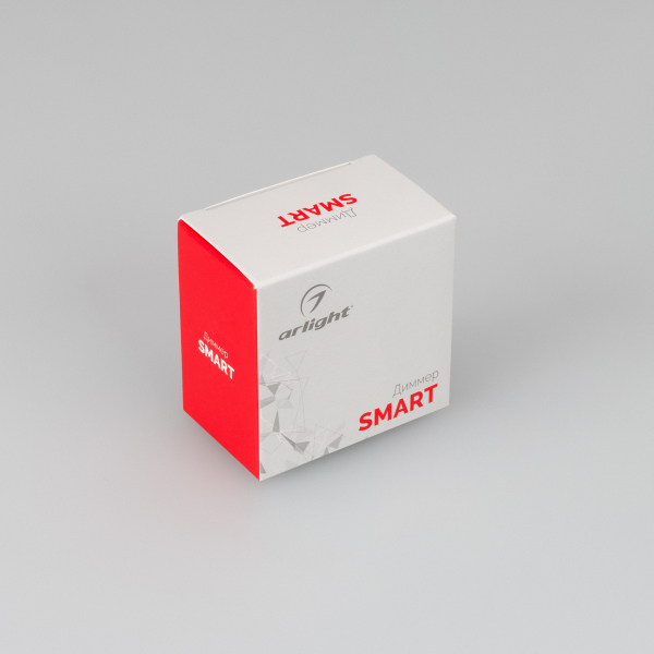 Диммер SMART-D14-DIM-PUSH (230V, 1.5А, 0-10V, 2.4G) (ARL, IP20 Пластик, 5 лет)