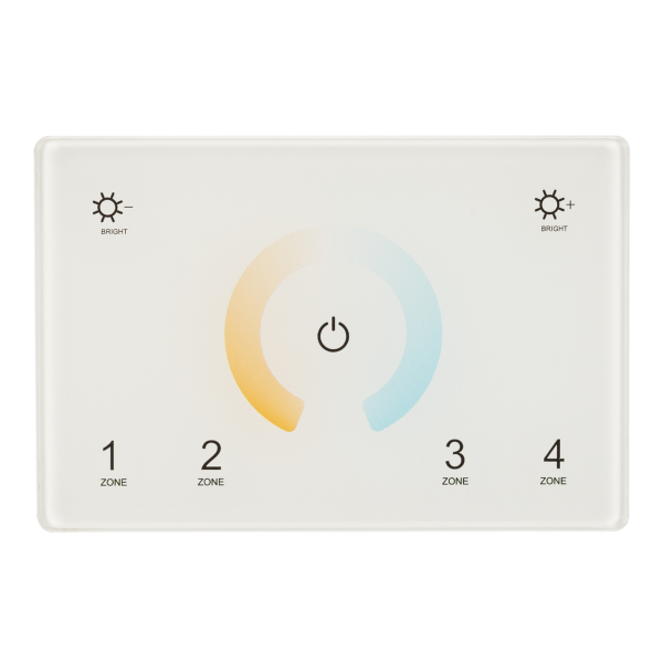 Панель Sens SMART-P81-MIX White (230V, 4 зоны, 2.4G) (ARL, IP20 Пластик, 5 лет)