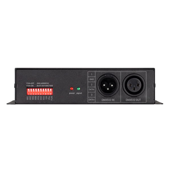 Декодер ARL-7022-DMX (12-24V, 3x8A, DMX512, XLR3) (ARL, IP20 Металл, 2 года)