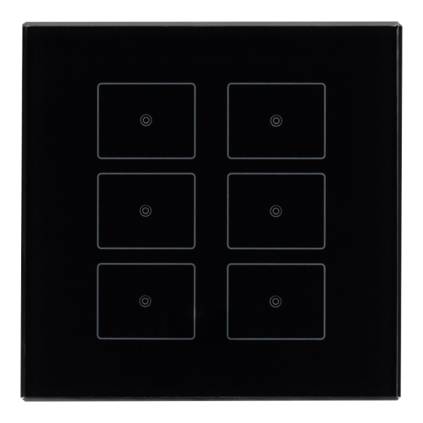 Панель Sens SR-KN0611-IN Black (KNX, DIM) (ARL, -)