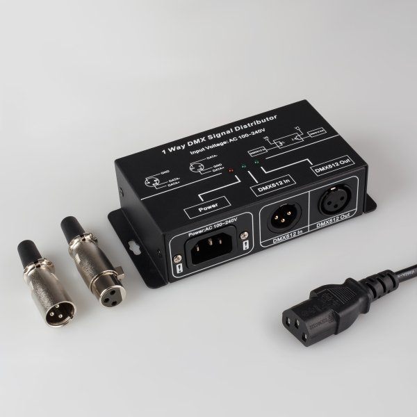 Усилитель DMX-сигнала LN-DMX-1CH (220V) (ARL, IP20 Металл, 1 год)