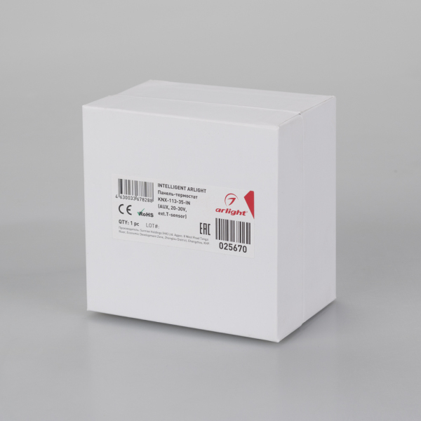 INTELLIGENT ARLIGHT Панель-термостат KNX-113-35-IN (AUX, 20-30V, ext.T-sensor) (IARL, -)