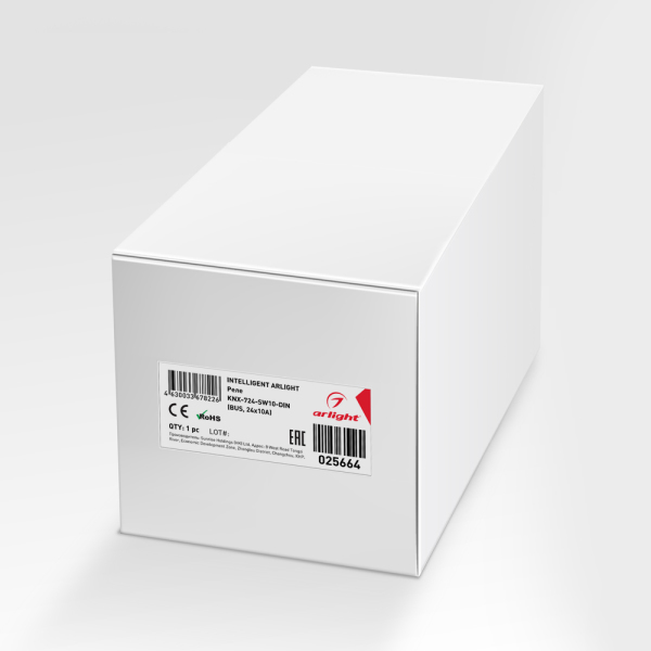 INTELLIGENT ARLIGHT Релейный модуль KNX-724-SW10-DIN (BUS, 24х10A) (ARL, -)