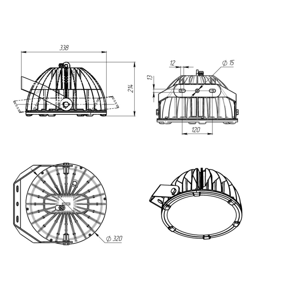 Светильник FHB 04-230-840-F15