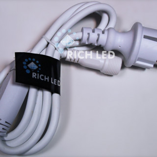 Блок питания для изделий Rich LED с постоянным свечением. 2А. Для соединения до 10 шт., белый, RL-220AC/DC-2A-W