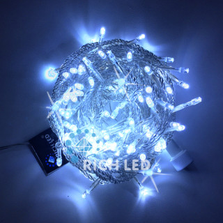 Светодиодная гирлянда Rich LED Нить 10 м, 220В, мерцающая, на прозрачном проводе, соединяемая, белая, RL-S10CF-220V-T/W