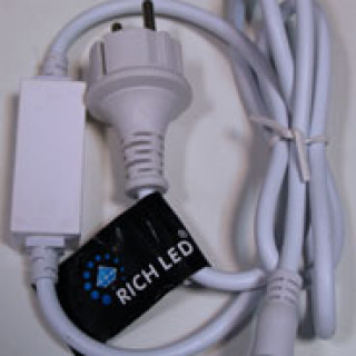 Блок питания для изделий Rich LED с постоянным свечением. 4А. Для соединения до 10 шт., белый, RL-220AC/DC-4A-W