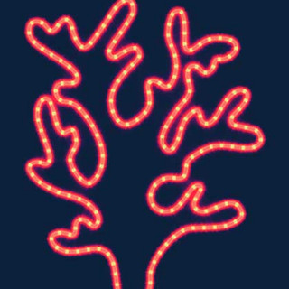 Светодиодная консоль летний сезон, Ветка коралла 3, цвет на выбор, Rich LED, RL-KN-S-01-03