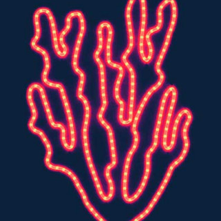 Светодиодная консоль летний сезон, Ветка коралла 4, цвет на выбор, Rich LED, RL-KN-S-01-04