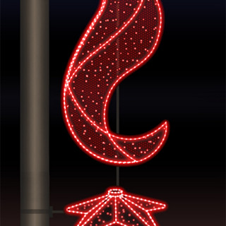 Светодиодная консоль 9 Мая, вечный огонь, пламя 1, Rich LED, красный, RL-KN-9-2-R