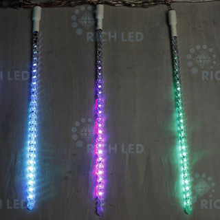 Светодиодные тающие сосульки Rich LED, 10 шт. по 50см, RGB, RL-MT10*0.5C-12V-W/RGB