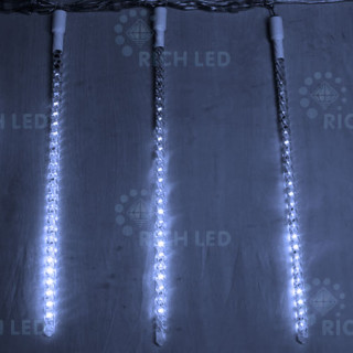 Светодиодные тающие сосульки Rich LED, 10 шт. по 80см, белые, RL-MT10*0.8C-12V-W/W