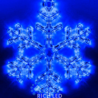 Снежинка Rich LED ПРЕМИУМ, 40 см, синяя, RL-SFDL40-B