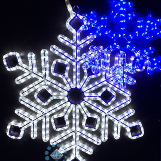 Снежинка Rich LED ПРЕМИУМ матовая, 40 см,синяя, RL-SFDLM40-B