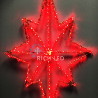 Звезда светодиодная 60 красная, RL-ST60-R