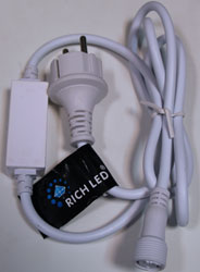 Блок питания для изделий Rich LED с постоянным свечением. 4А. Для соединения до 10 шт., RL-220AC/DC-4A-W