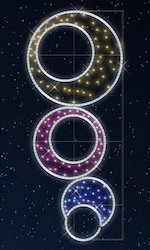 Светодиодная консоль Rich LED, Круги, RL-KN-070*