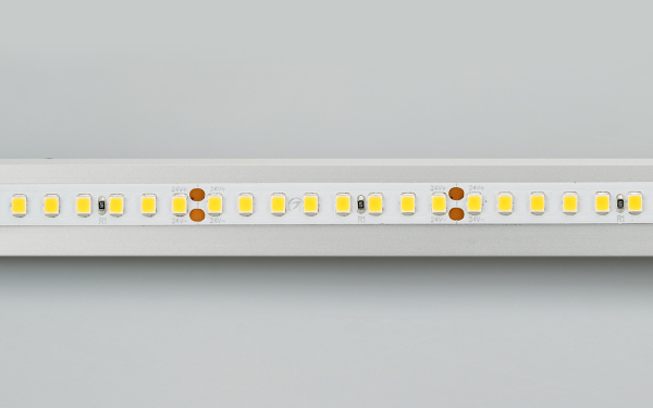 Светодиодная лента RT 2-5000 24V Warm2700 2x (2835, 160 LED/m, LUX) (ARL, 12 Вт/м, IP20)