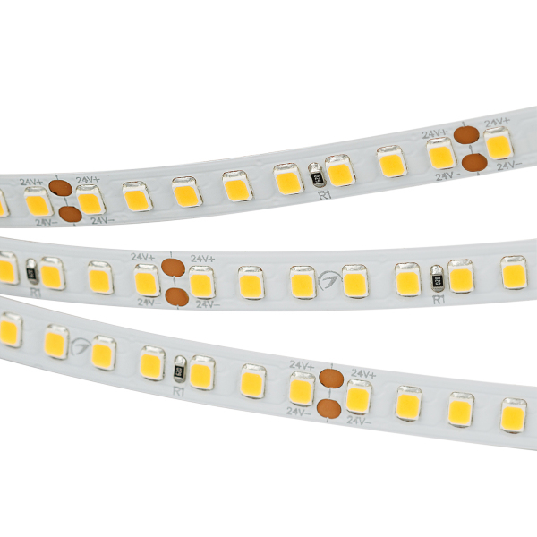 Светодиодная лента RT 2-5000 24V Warm2700 2x (2835, 160 LED/m, LUX) (ARL, 12 Вт/м, IP20)