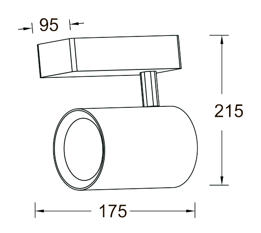 СВЕТОДИОДНЫЙ ТРЕКОВЫЙ СВЕТИЛЬНИК, TR1539 LED 39W