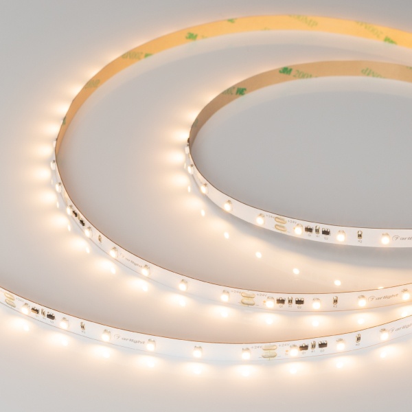 Светодиодная лента RT-10000 24V Warm2700 (3528, 60 LED/m, 10m) (ARL, 4.8 Вт/м, IP20)