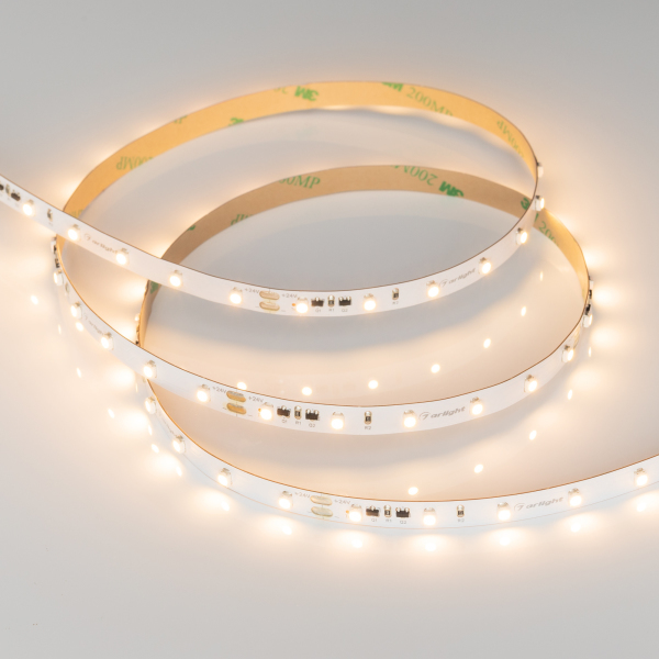 Светодиодная лента RT-10000 24V Warm2700 (3528, 60 LED/m, 10m) (ARL, 4.8 Вт/м, IP20)