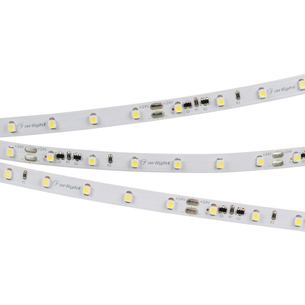 Светодиодная лента RT-10000 24V Warm2700 (3528, 60 LED/m, 10m) (ARL, 4.8 Вт/м, IP20)