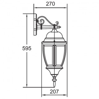 Садово-парковый светильник серии Arsenal L 91202 L gb