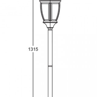 Садово-парковый светильник серии Arsenal L 91206 L gb