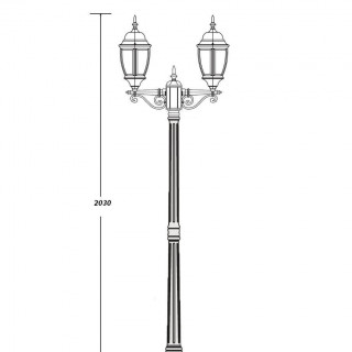 Садово-парковый светильник серии Arsenal L 91208 L A gb